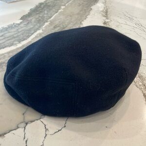 Jos. A. Bank Wool Blend Newsboy Cabbie Cap Hat Black L